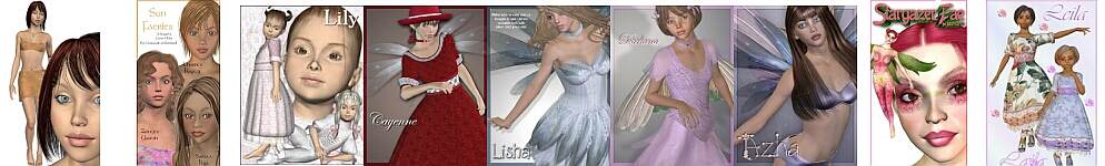 Millenium Girls и ее варианты с текстурами и одеждой