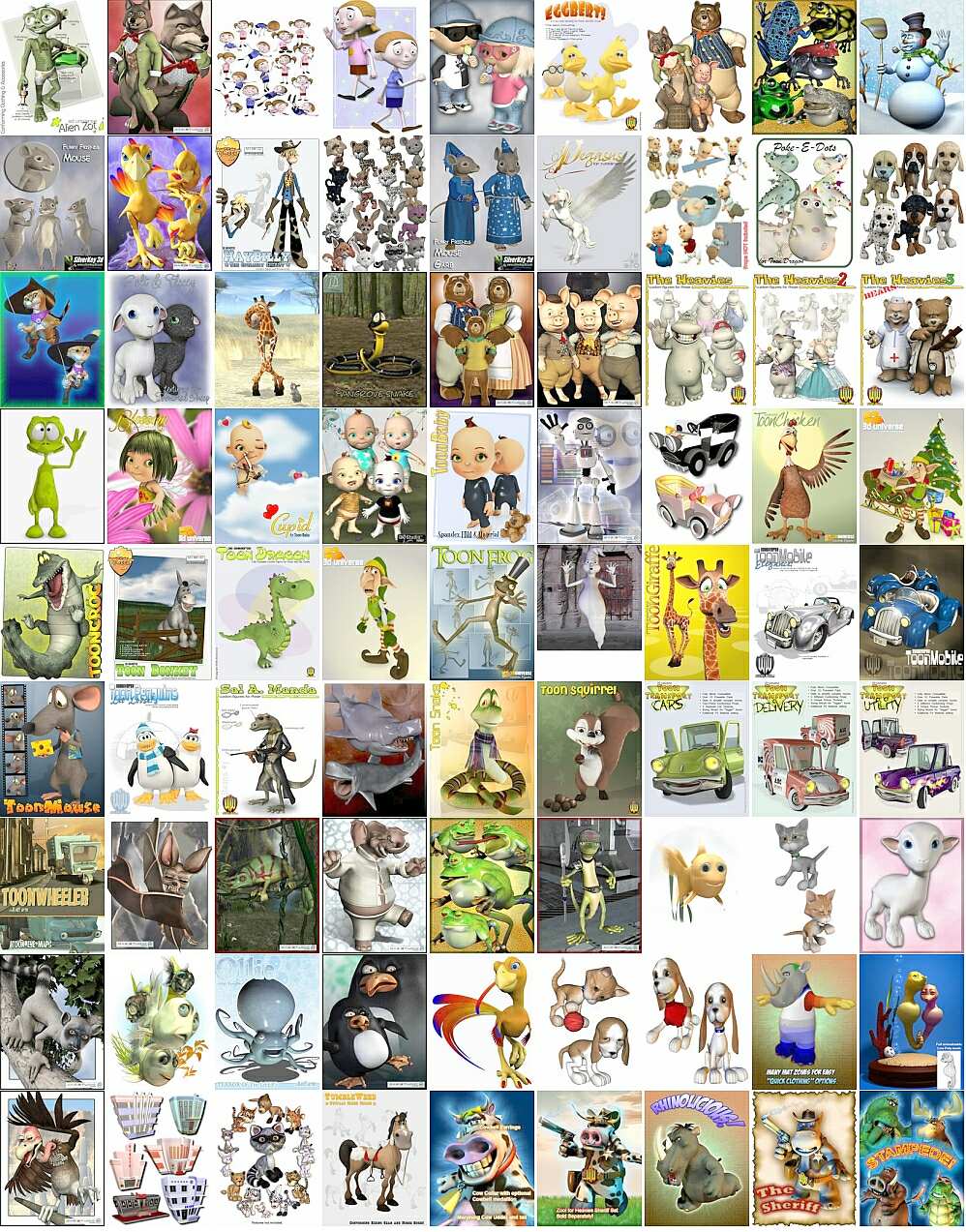 Poser Toon Mega 
  Pack