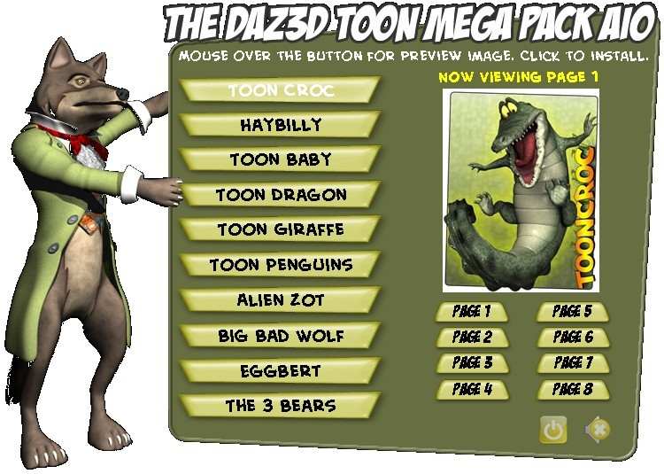 Poser Toon Mega 
  Pack